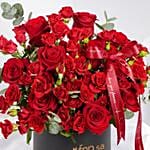 Bold Love Statement Red Roses Box