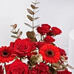 Zahya Red Roses N Gerbera Arrangement