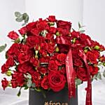 Bold Love Statement Red Roses Box