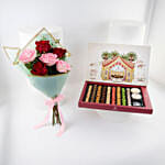 Diplomatic Flavored Coated Date N Rose Bouquet