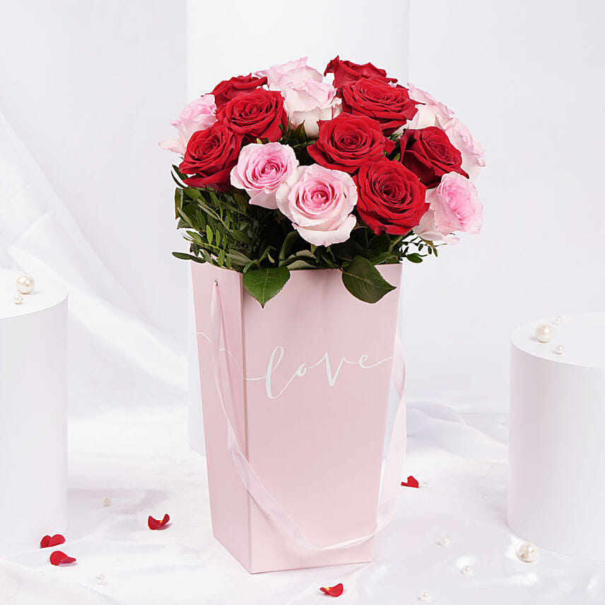 Passionate Love Roses Box For Valentines