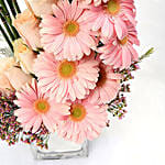 Heartfelt Mixed Rose And Gerberas Arrangement