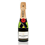 10 Pink & 10 Red Roses Bouquet With Mini Moet Champagne 200 Ml