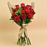 12 Valentines Red Roses Love Bouquet For Valentines Day