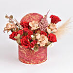 Beauty of Red and Cappuccino Roses For Valentine