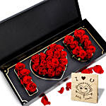 Box Of I Love You Roses With I Love You Table Top For Valentines Day