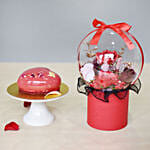 Vday Cake and Soap Roses Box