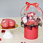 Vday Cake and Soap Roses Box