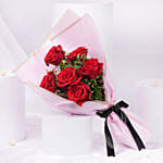 6 Valentines Red Roses Bouquet