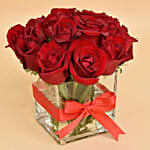 15 Red Roses Vase