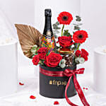 Golden Romance Wine Box for Valentine's Day