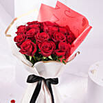 Rosy Reverie 18 Roses Bouquet