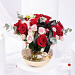 Valentine Rosy Reflections Arrangement