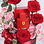 Valentines Day Flower and Perfume for Him