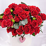 Valentines Day Spray Roses Premium Vase