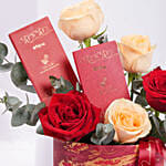 Valentines Roses and Chocolate Box