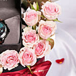 Vday Gift Box Roses and Watch For him