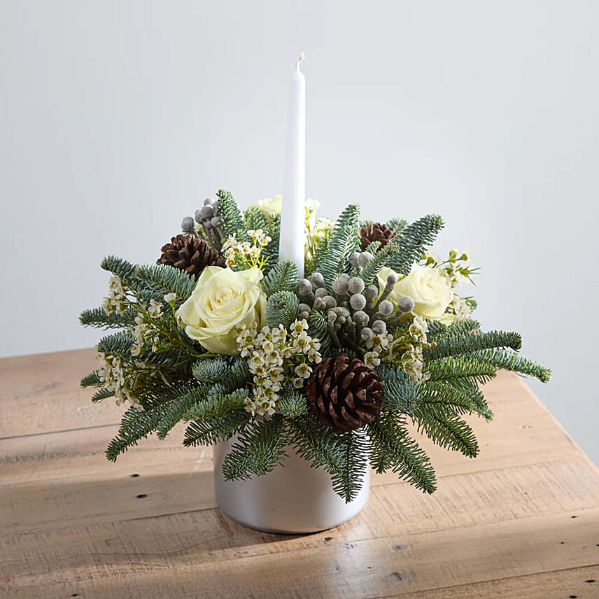 Luxury White Candle Arrangement