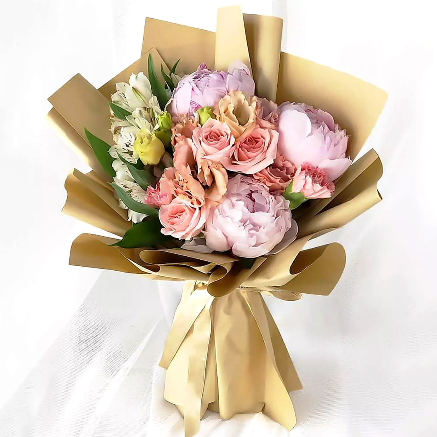 Online Pink Elegance Mix Flower Bouquet Gift Delivery In Uae - Fnp