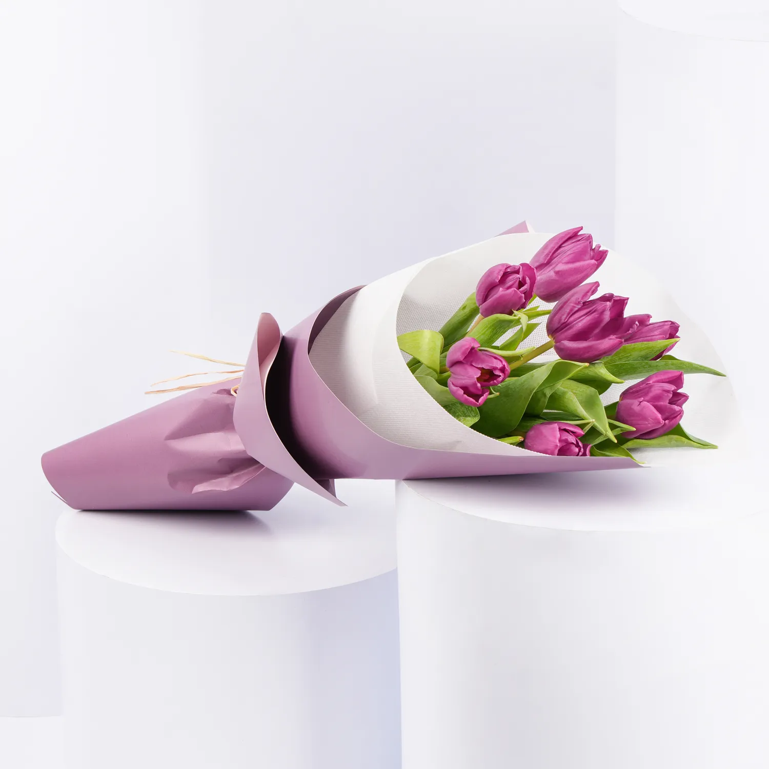 Online 7 Purple Tulips Bouquet Gift Delivery in UAE - FNP